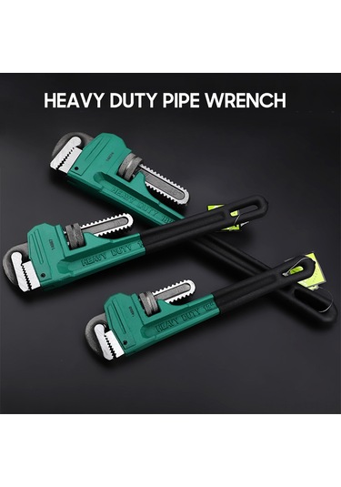 Kosona Ağır Duty Karbon Çelik Boru Anahtarı - Evsel Su Tesisatı, Endüstriyel Tamir İçin Uygun, Ayarı Kolay Yeşil-siyah Yeşil Ve Siyah