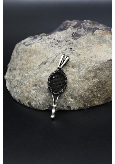 Kolye Ucu Tenis Raketi 925 Ayar Gümüş 902412 Gümüş