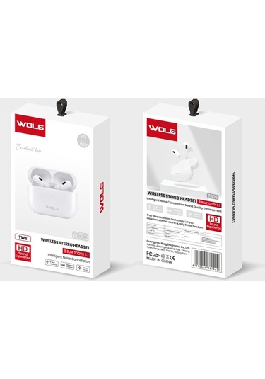Wolg TB05 TWS Kablosuz Bluetooth 5.1 Kulak İçi Kulaklık