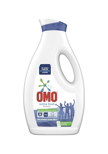 Omo Active Fresh Beyazlar İçin Sıvı Çamaşır Deterjanı 26 Yıkama 1690 ML