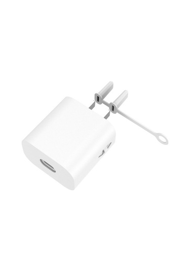 Rogfer Huawei Honor 66w Ac01 Şarj Cihazı İçin Silikon Koruyucu Kapak Beyaz