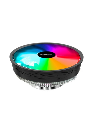 Evercool Cs-02 1700/115x/775-amd/am4/am5 3 Pin 3 Led Raınbow Işlemcı Fanı