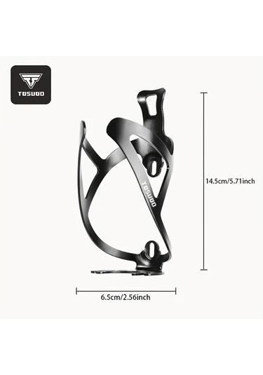 Chuangyinshop Tosuod Ultra Hafif Alüminyum Bisiklet Şişe Tutucu - Siyah Dağ Ve Yol Bisikleti Aksesuarı Siyah