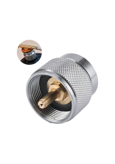 Jeemson Kamp Çalışanı Gaz Tankı Dönüştürücü Uç Adapörü - Alüminyum Ve Bakır, Otomatik Kapatma, Leak-proof, Taşınabilir Çok Renkli