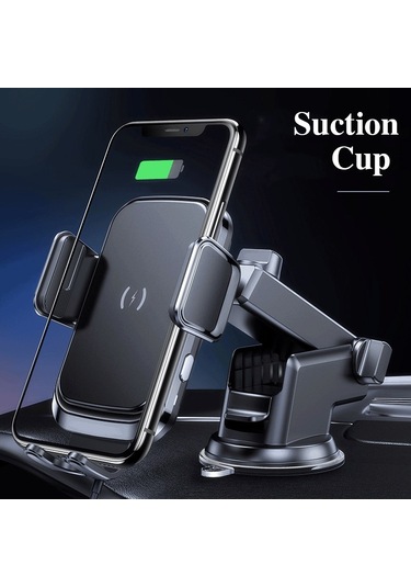 Yeni Ürün 15w Araç Telefonu Tutucu Kablosuz Şarj Cihazı Araç Şarj Standı Dönebilen Hava Firar Kontrol Paneli Telefon Tutucu Araç Şarj Desteği Tutucu -
