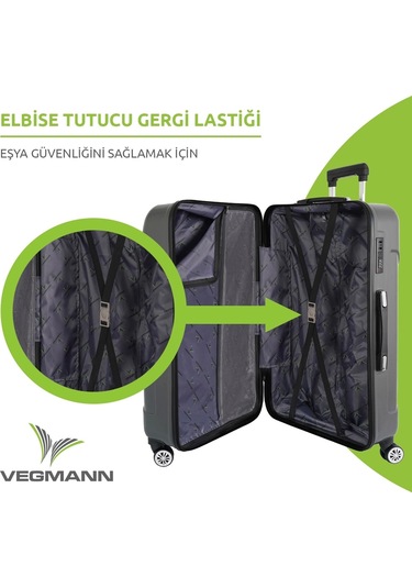 Vegmann Vela Antrasit Orta Boy Valiz Antrasit