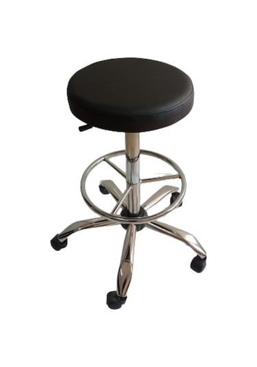 Bar Taburesi Krom Yıldız Ayaklı Çemberli