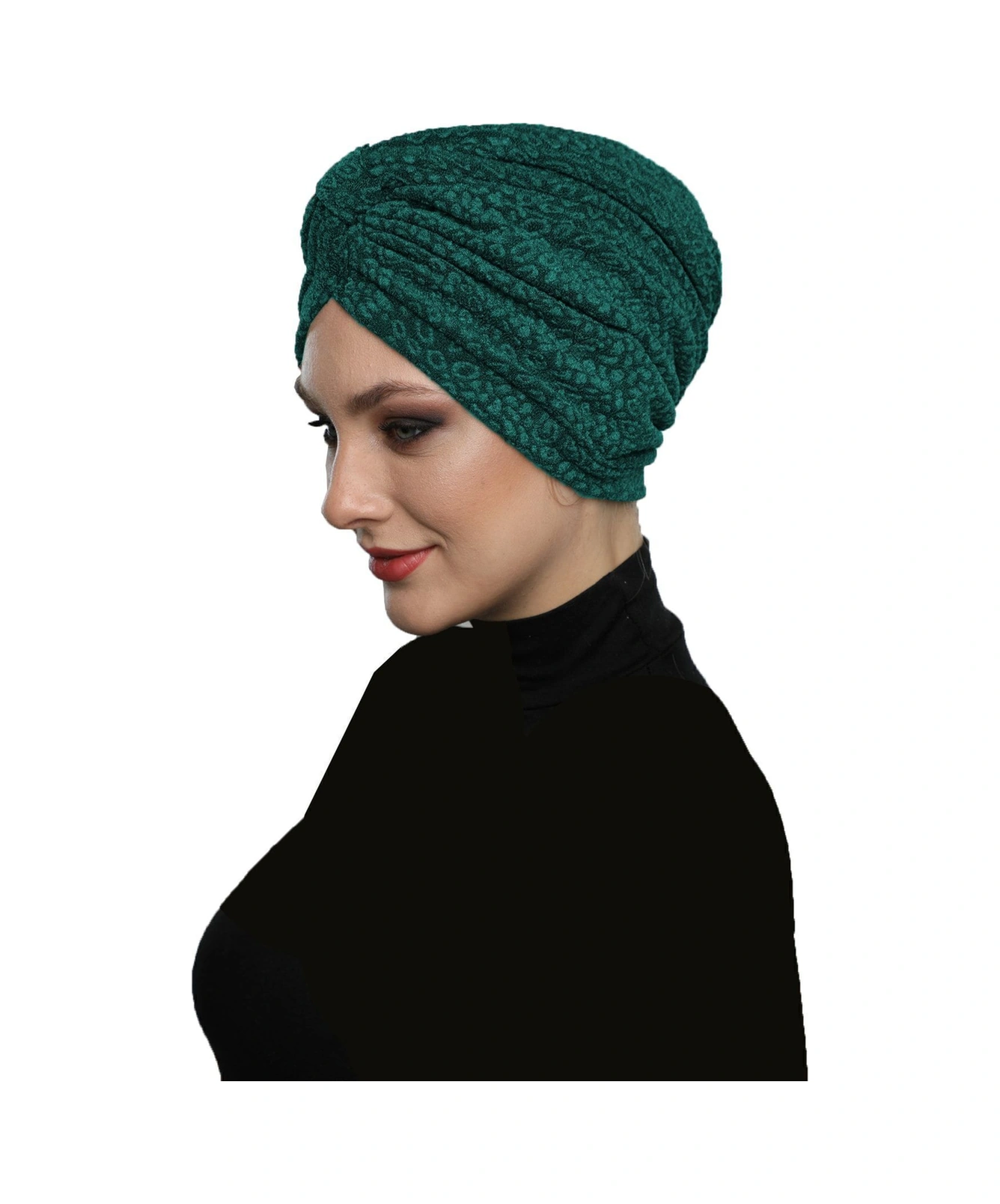 Brokar Bantlı Hürrem Rengi Astarlı Hazır Türban Tesettür Bone Hurrem