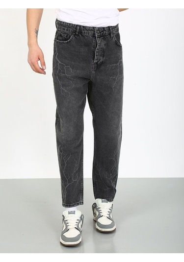 Boyfriend Şimşek Desenli Füme Jean-füme - 32 Füme