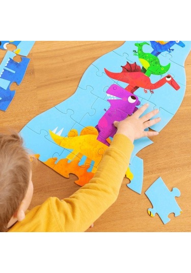 Crocodile Creek Dev Kule Puzzle 30 Parça Dinozor