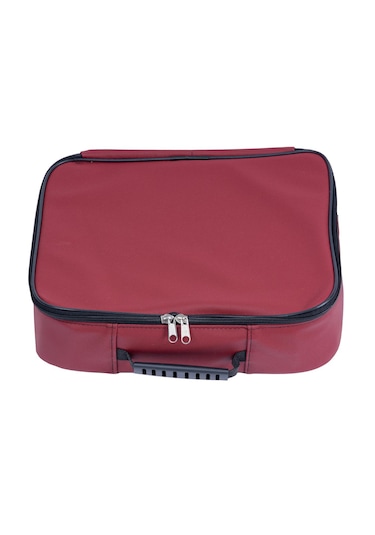 Kuaför Berber Deri Malzeme Çantası Bordo