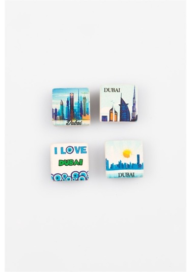 Dubai Temalı Dörtlü Taş Magnet