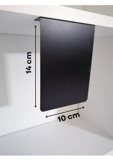 10 Ad Pvc Karatahta Siyah Etiket Pano 14x10 Cm Yapışkanlı İsimlik