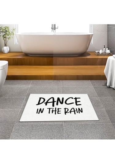 Evaşk Banyo Paspası İpeksi Kadifemsi Halı Yüzey Kaymaz Taban 60x90 BM02360B Beyaz