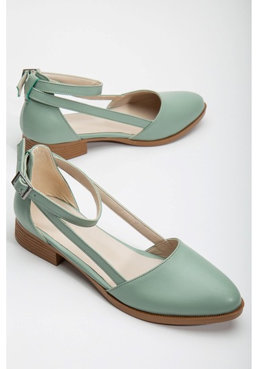 Rayna Kısa Topuk Cilt Ayakkabı Yeşil