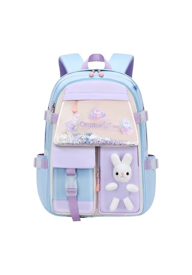 Goldenqian Kız Öğrenci Okul Çantası Quicksand Omuz Çantası Dekompresyon Su Geçirmez Büyük Kapasiteli Odqcf8 Renkli