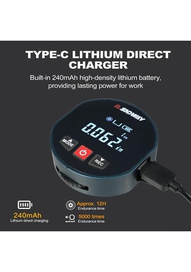 Pazly Sw-x30a/sw-x30d Abs Malzeme Hassas Ölçüm Cihazı - 99.999m Menzil, 1cm Doğruluklu