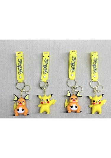 Buğz Pikachu Raichu Silikon Anahtarlık