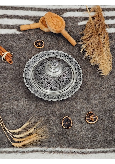 Modabakir Özel Işlemeli Bakır Dekorasyon Sahan