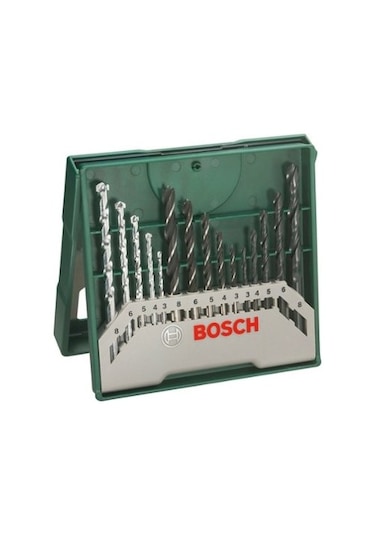 Bosch Mini-X-Line 15 Parça Karışık Matkap Ucu Seti - 2607019675