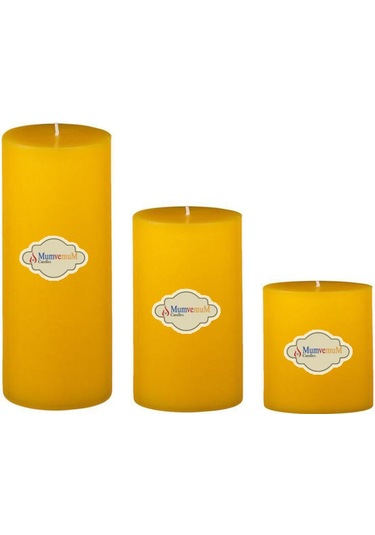 Small Set Mum Çap 7 Cm Sarı Sarı
