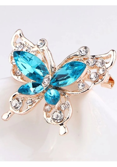 Fashion Jewelry Kelebek Broş Bijuteri 226634385 Altın Rengi