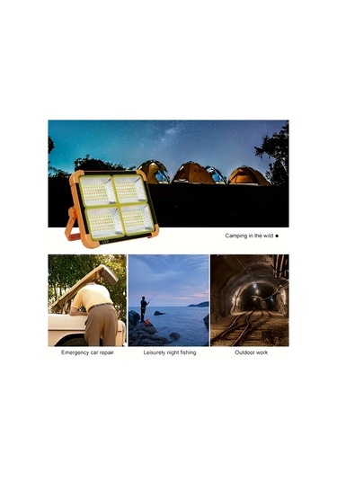 Xuweiwei Turuncu Güneş Işıkları 180 Derece Döndürme Uzun Pil Ömrü Kamp Taşınabilir Sel Feneri Ev Kullanımı