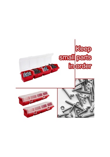 Nayomiglow Mini Vida Parçaları Kutusu Saklama Kutusu Geri Dönüştürülmüş Malzeme 400.0g Kırmızı 31x13x11cm