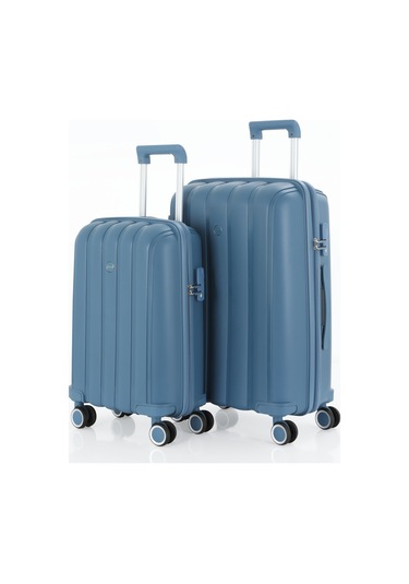 Mçs Polipropilen 2li Valiz Seti Orta & Kabin V305 S21yy1000076-set 10227 Sky Blue
