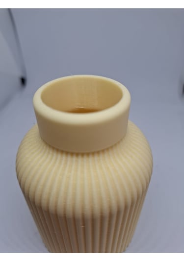 Dekoratif Mini Bohem Vazo- 5 Cm Krem