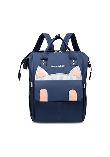 Çok Fonksiyonlu, Büyük Kapasiteli Taşınabilir Anne Çantas-mavi Mavi