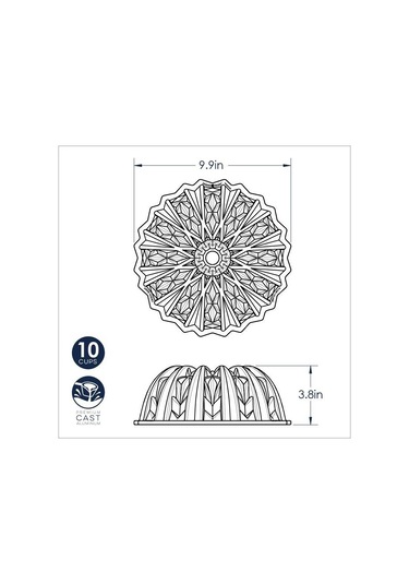 Nordicware Kesme Kristal Bundt Kek Kalıbı