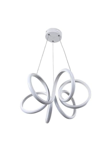 Modern Kıvrımlı Sarkıt Led Avize Beyaz Işık Oturma Odası,mutfak Beyaz