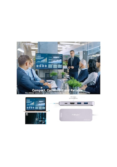 Minix Neo 240 GB SSD Harici Depolama ve Çoklu USB C Hub Port