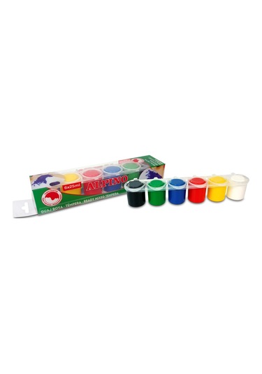 Alpıno Tempera Sulu Boya 6 Renk X 25ml
