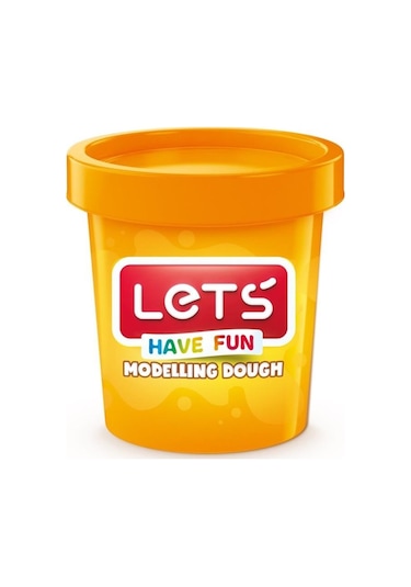 Lets Oyun Hamuru Tek Renk 150 GR Fosforlu Turuncu L8340-16