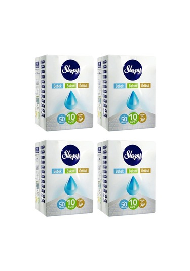 Sleepy Bebek Bakım Örtüsü 60 x 90 CM 4 x 10 Adet