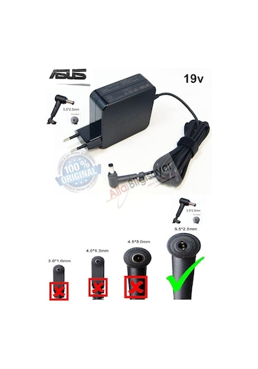 Asus Uyumlu X552L, X552La, X552Lav   Adaptör, Şarj Cihazı, Sorun