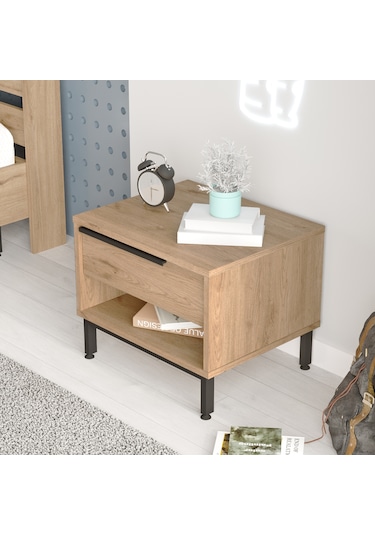 Robin Home Lidya Komodin Çekmeceli Metal Ayaklı Sepet