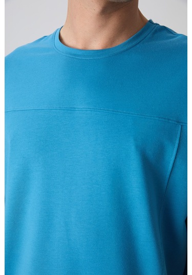Tommy Life Petrol Mavi Pamuklu Kalın Yumuşak Dokulu Oversize Fit Basic Erkek T-shirt - 88349 Petrol Mavi Tommy Life Petrol Mavi Pamuklu Kalın Yumuşak Dokulu Oversize Fit Basic Erkek T-shirt - 88349 Petrol Mavi