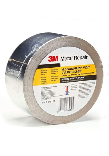 3m 3381 Folyo Bant 50m Yüksek Isı Dayanımlı Alüminyum Tamir Bandı