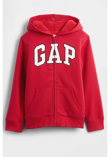 Gap V-frch Oc Çocuk Sweatshirt Kırmızı