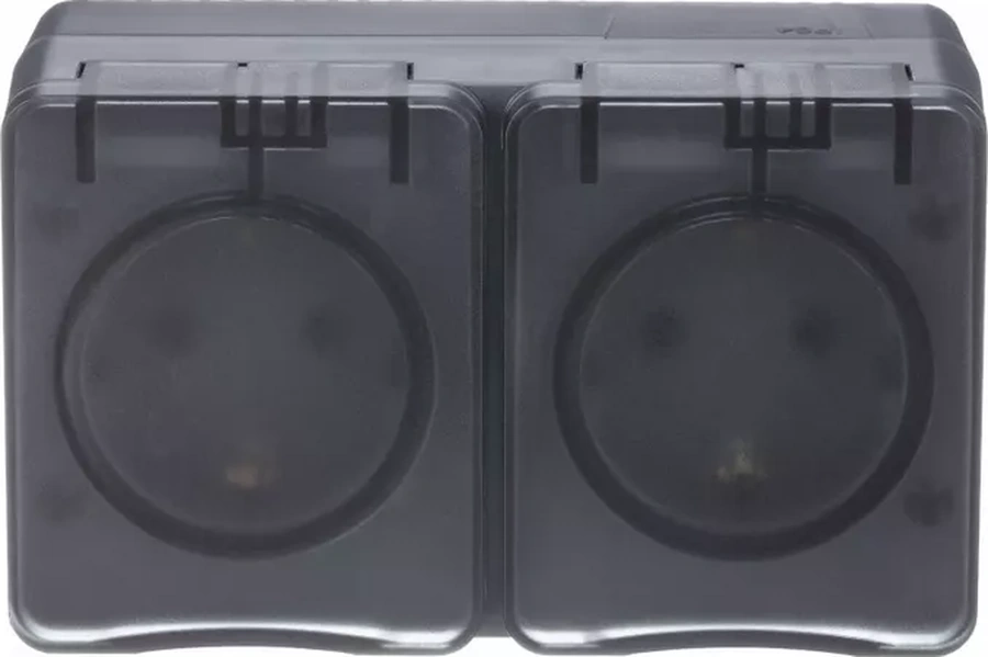 Systeme Electric Schneider Çift Priz, Dıştan Montaj, Kapaklı 222391642 Atlasdesign