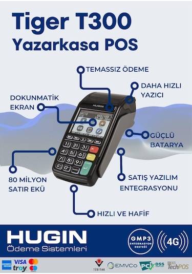 Hugin Tiger T300 Yazar Kasa Pos