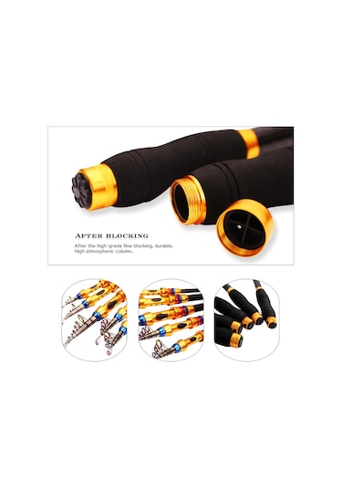 1.8-3.6m İplik Olta Teleskopik Karbon Olta Kamışı Taşınabilir Tekne Sazan Oltalar 2.4 M