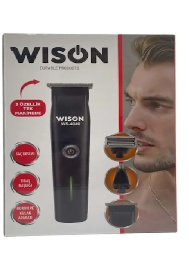 Genel Markalar Wison Ws-4040 3 In 1 Şarjlı Saç Sakal Tıraş Mak.