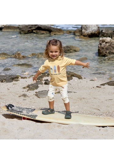 Lassig Surfboards Uv Korumalı Kısa Kollu Mayo Tişört Vanilla