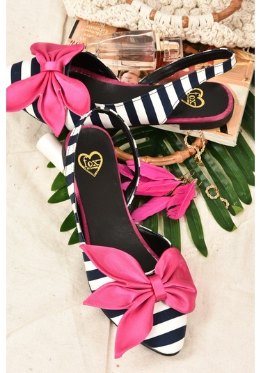 Fox Shoes Siyah/beyaz/fuşya Kumaş Kadın Babet H726809004 Siyah/beyaz/fuşya Siyah - Beyaz - Fuşya