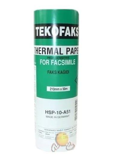 Tekofaks Hsp-A51 210X50 Termal Faks Kağıt