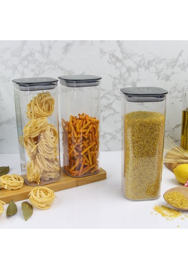 3 Lü Kare Erzak Kabı Seti 1.7 Lt.